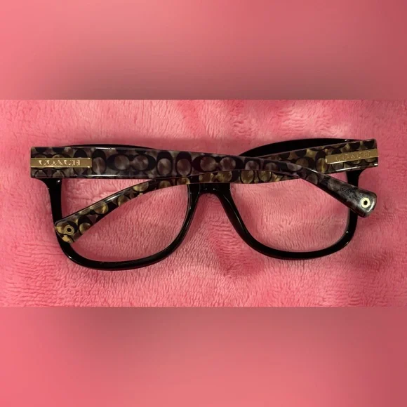 Coach Black Frames – Chic Modern Eyeglasses, Replaceable Prescription Lenses - Picture 5 of 6